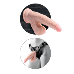 King Cock Gode réaliste 3D Cock Swinging Balls 19 x 5.2 cm